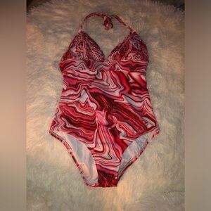 Stylish Dark Pink/ Pink One Piece